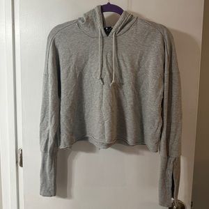 Nike Yoga Cropped Hoodie, Gray